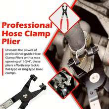 Juego de 4 Alicates Profesionales para Abrazaderas de Manguera - Kit de Herramientas para Desconexión y Extracción de Líneas de Combustible para Reparación de Autos - A - Ver 4