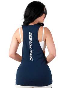 Work Fitness Kit 2 Women's Long Sleeve Tank Top Gym - Xanh lam và Xanh lục - Xem 5