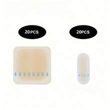 20 Curativos adesivos de gel hidrocoloide para bolhas, para cuidados com os calcanhares - Adesivos antidesgaste, adesivos para pedicure, ferramentas para cuidados com os pés, curativo para bolhas nos pés - Amarelo - Ver 7