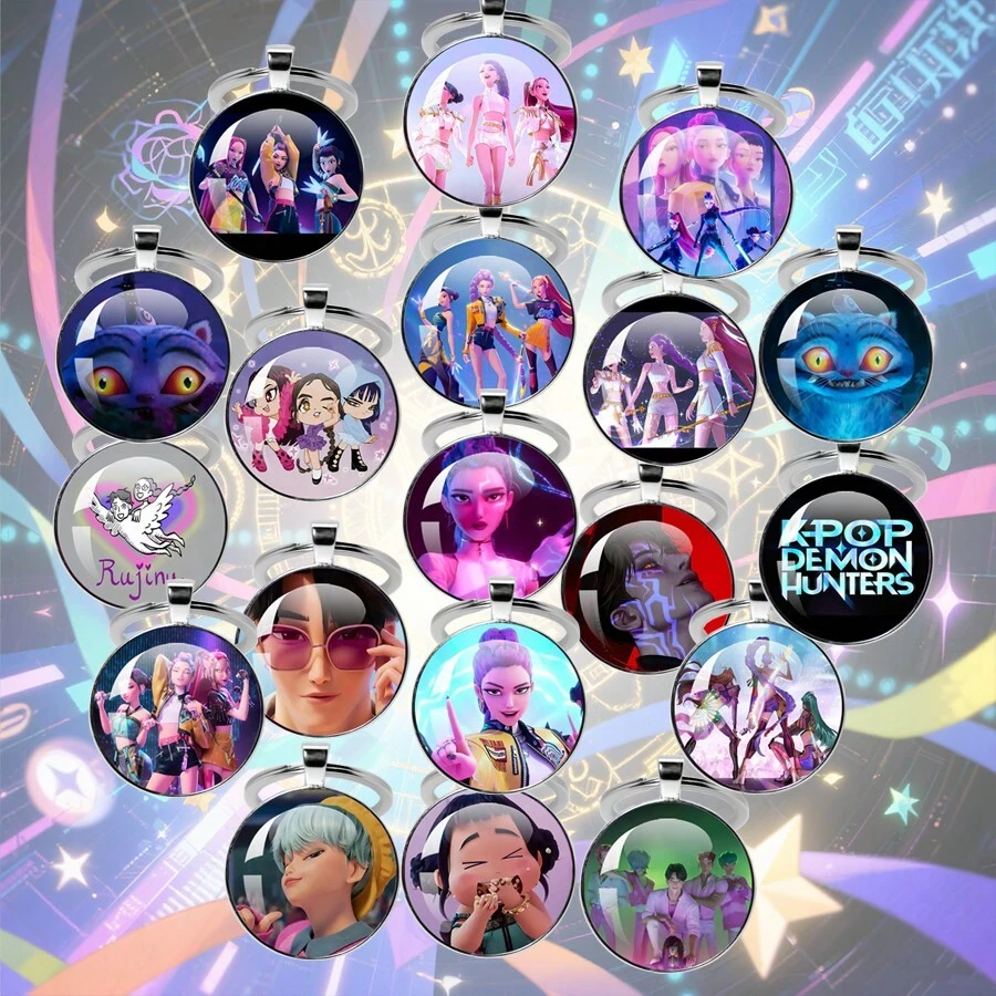 1个Kpop迷你照片钥匙扣，时尚玻璃材质，适用于最新专辑《Golden》、《Takedown》、《How It's Done》，可作挂件、收藏品、情人节礼物、小礼物、惊喜礼物、新款钥匙扣、音乐周边产品。 - 彩色 - 查看 1