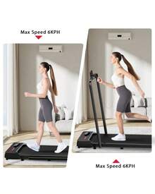 GartistGo Tapis roulant elettrico con telecomando, display LCD e corrimano pieghevole