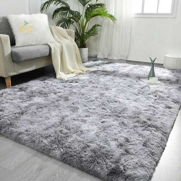 Alfombras, alfombras de felpa, alfombras coloridas, alfombras para sala de estar y dormitorio, alfombras decorativas, alfombras de seda y lana teñidas anudadas, tapetes para mesa de centro de sofá de sala de estar, alfombras para la mesita de noche del dormitorio del hogar, alfombras de gran tamaño, tapetes de felpa de 150 * 200 cm, resistentes a la suciedad y fáciles de cuidar, tapetes antideslizantes, alfombras de moda, adecuadas para grandes áreas de uso doméstico (rosa, gris, marrón)