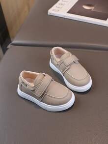 1 双童鞋，新款春秋男童运动鞋女童休闲运动鞋，软底幼儿鞋 - 卡其色 - 查看 5