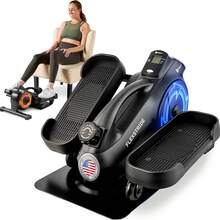 Lifepro Under Desk Elliptical Exercise Machine – Mini Bike Elliptical For Low Impact Leg & Arm Movement – Quiet Magnetic Resistance, LCD Display – Compact Seated Workout For Seniors - Black - View 2