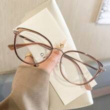 زوج من نظارات المرأة ذات عدسات متغيرة اللون بتصميم عيون القطة، نظارات كاجوال كيوت مضادة للإشعاع، نظارات شمسية للخارج مناسبة لجميع الفصول، يمكن ارتداؤها خارجًا بدون مكياج، نظارات زخرفية متغيرة اللون بشكل عين القطة