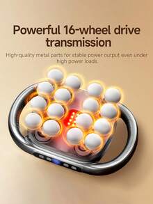 LUYAO 16档按摩枪，专业筋膜按摩器，背部和颈部肌肉按摩器，30种速度模式和数字显示屏，有效缓解肌肉酸痛 - 黑色 - 查看 5