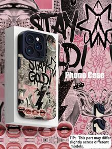 1 件时尚豹纹蝴蝶结拼贴图案仿皮柔软防震手机壳适用于苹果且防水防摔防刮 - 彩色 - 查看 2