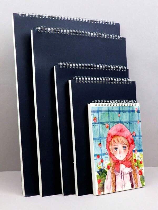 1pc Sketchbook For Artists Paper Sketchbook Blank Spiral Notebook, Sketch Book A3 A4 A5 16K 8K School Notebook Notebook With Spiral