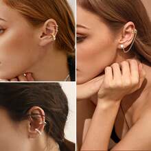 Ochais Non-Pierced Helix Ear Cuffs - Vàng - Xem 2