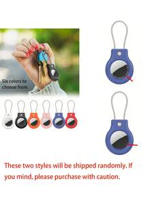 1pc Tracker Computer Security Lock Anti-Lost Carabiner, Suitable For AirTag Protective Case, Silicone Keychain/Chain, For AirTag GPS Item Finder Accessories, Also Suitable For Outdoor Hiking, Backpacking, Daily Travel Essential Safety Camping Gear Hook, Keychain - Multicolor - View 8