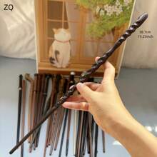 Warner Bros 2 piezas Varita oficial de Warner Bros. Harry Potter, Varita de Hermione, Varita mágica de Ron, Varitas de personajes de la serie de películas de Harry Potter, hechas de resina con núcleo de metal, accesorios de disfraz de Halloween, accesorios de escenario, regalo de Navidad, adecuado para la colección de fans de Harry Potter