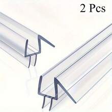 2 Packs 70cm/27.5" Shower Door Seal Strips For 4-12mm Thick Glass With Box, Extra Long, Easy Install, Stop Shower Leaks And Create A Water Barrier - 2Pcs 70cm Style2 - View 3