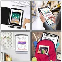 Clipboard With Storage Case Plastic A4 Clipboard Storage For School & Office - Black - View 10