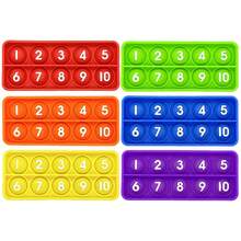 6 Peças Brinquedos de Bolha de Quadro Decimal, Manipulativo de Contagem para Ensino Fundamental, Brinquedo Educativo de Aprendizagem de Matemática, Presentes de Halloween, Natal e Aniversário para Crianças a Partir de 3 Anos