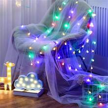 Caja de batería Luz de bola blanca pequeña Cadena de luces 1.5M10LED/3M20LED/6M40LED/10M80LED Luz de hada de burbuja Luz de hada blanca cálida Guirnalda de luz de hada Boda Cumpleaños Fiesta Navidad Exterior Camping Decoración de ambiente