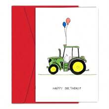 1 Stück Lustige Traktor Geburtstagskarte, innen leer, unisex, geeignet für Männer, Frauen, Freunde, Freundin, Freund, Ehefrau, Ehemann, humorvolle Erwachsenen-Feiertagskarte - einzigartige Glückwunschkarte