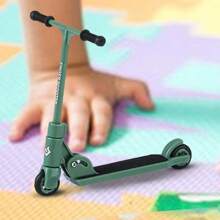 1 pezzo Monopattino a dito per bambini, BMX pieghevole di tipo T con freno, giocattoli educativi, skateboard a dito, divertente movimento con le dita