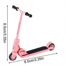 1 pezzo Monopattino a dito per bambini, BMX pieghevole di tipo T con freno, giocattoli educativi, skateboard a dito, divertente movimento con le dita