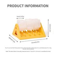 Dispensador de comida interactivo para gatos con pelota de premios - Amarillo y Verde, Comedero automático para estimulación mental y juego, Juguete fácil de limpiar para mascotas, Comedero lento para gatos y perros, Diseño lúdico, Funcionamiento sin electricidad