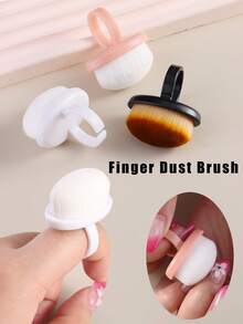 专业美甲化妆除尘刷，符合人体工学的指环设计，圆形刷头搭配超细柔软刷毛，可精准清洁指甲表面，并适用于精细美甲创作，是美甲沙龙和居家必备的美容工具。 - 彩色 - 查看 1