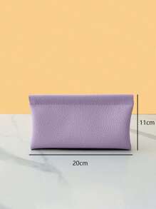 Self-Closing Genuine Cowhide Long Wallet Passport Driver's License Document Holder Earphone Data Cable Storage Cash Storage Bag Cosmetic Bag For Women Wallet Purse Wallet Mini Wallet Travel Essentials Travel Accessories