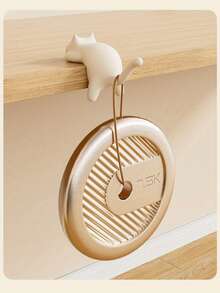 1pc Cat-Shaped Multi-Function Hook - Hole-Free & Damage-Free Design, Durable Metal Hook, Suitable For Backpacks And Bags, Ideal For Elementary Students, Desktop Accessory, Cute Design, Smooth Surface - Multicolor - View 8