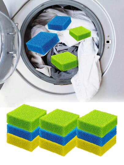 1/3 piezas Esponjas reutilizables quitapelos de mascotas, esponja natural anti-lavadora, atrapapelos de baño para ropa y lavandería, perfecto para dueños de mascotas y día de lavandería