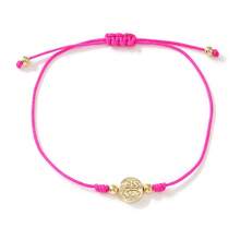 SHINUS BOHO 1pc Vintage Style Metal Virgin Mary Pendant Braided Bracelet Set, Religious Blessing Jewelry For Women