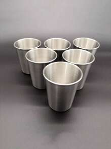 2/4/5/6/8/10/12/15/20/22/25pcs 304 Stainless Steel Pint Cups - 8.79oz/10.15oz Multipurpose Metal Drinking Glasses, Unbreakable, Stackable, Hand Wash Only, Material For Home & Travel Use