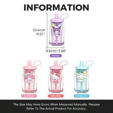 MINISO Cinnamoroll Popular Cartoon Vibrant Fruit Tea Space Cup 550mL/18.6oz.Unique Cup Body Design, Dual - Mode Of High - Quality Straw And Direct Drinking, Sealed And Leak - Proof, Suitable For Work, Leisure And Sports(1 Pc) - Blue - View 5