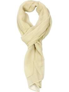 2025PANTONIGHT Long Chiffon Sheer Scarf For Womens - 059 Plain Dark Yellow - View 12