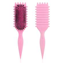 Cepillo definidor de rizos para cabello rizado - Peine alisador y resistente al frizz para cabello húmedo o seco | Mejora la definición de los rizos, deslizamiento suave, peinado sin esfuerzo, vuelta al colegio, artículos esenciales de viaje y vacaciones, accesorios para el cabello para mujeres