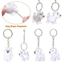 Colgante de almacenamiento de pelo de perro, recuerdos portátiles, llavero creativo con forma de perro, contenedor transparente para almacenamiento de pelo, cápsula de almacenamiento de pelo, diseño hecho a mano, accesorios DIY