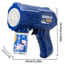 自动电动加特林泡泡枪机泡泡相机泡泡制造机儿童玩具（不含泡泡水和电池）（CE 认证）泡泡简单、电动泡泡、男孩枪、泡泡枪、泡泡、泡泡机、儿童泡泡、儿童枪、泡泡枪、泡泡枪、泡泡机、泡泡 - 彩色 - 查看 3