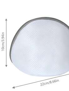 1 قطعة شنطة غسيل للحمالات بشكل صدفة، شنطة غسيل من الشبك، شنطة داخلية مثلثة الشكل، شنطة غسيل للحمالات، شنطة غسيل نسائية بسحاب للتخزين