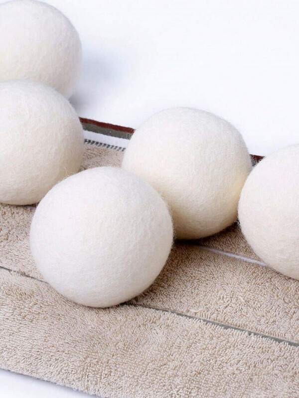 2 piezas Bolas secadoras de lana orgánica, bolas de lavandería natural suavizante de telas bolas secadoras de lana reutilizables