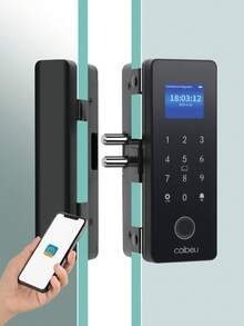 Coibeu Tuya Digital Electronic Glass Biometric Lock - màu đen - Xem 1