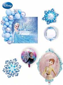 Disney 50PCS Officially Licensed Frozen Princess Balloon Set Multi Colored Latex Balloon Arch Kit Set Princess Theme Anime Peripheral Birthday Party Decoration Anniversary Party Supplies Photo Background Dress Up Props Family Friends Holiday Gifts - 50pcs Frozen Balloon Set - View 4