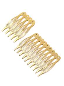 10 piezas Peinetas de metal de estilo chino, suministros para hacer joyas con elementos tradicionales chinos, peinetas para el cabello, accesorios para el cabello, artículos escolares