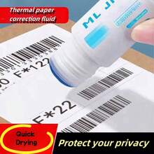 3 piezas Bolígrafos de protección de privacidad de papel térmico, borrador de información, bolígrafo de protección de guía de envío, herramienta codificada de secado rápido y antifugas, sello de confidencialidad de recibos, protección de información de boletos, protección de privacidad de guías de logística, protección contra fugas de privacidad, herramienta de protección de información personal, herramienta de confidencialidad de documentos, sello de protección de privacidad, bolígrafo codificado de secado rápido, herramienta de protección de privacidad de información, borrador de fugas de privacidad (color y estilo aleatorios)