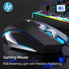 HP M220 Wired Gaming Mouse: Customizable Side Buttons For One-Click Quick Access, High-Precision Optical Tracking, Sweat-Proof And Non-Slip Grip, Driver-Free, Instant Connection, Compatible With Multiple Devices - White Mute - View 3