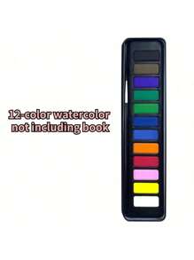 Watercolor Workbook, Lex Watercolor Workbook, Beginner-Friendly Birds Watercolor Workbooks, 12 Colors Watercolor Paint Set With Paint Brush,Mother's Day,Mom's Gift,Back To School,School Supplies