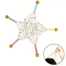 1pc Octopus Inspired Metal Head Massager - Deep Tissue Stimulation With Ergonomic Hairline Comb, Flexible Contact Points, Portable Manual Head Massager, Scalp Massager, Novelty Item, Scratching Claw, Octopus Head Massager, Scalp Scratcher, Massage Claw, Holiday Gift