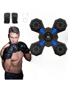 智能音乐拳击机成人运动健身拳击训练器家用锻炼反应训练拳击墙靶 - 彩色 - 查看 3