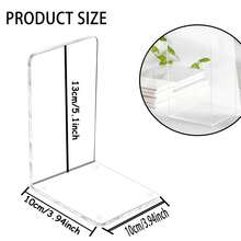 1/4/6 cái chặn sách bằng Acrylic, chặn sách trong suốt cho kệ, sắp xếp chặn sách trong suốt, giá đỡ sách trang trí, chặn sách cho văn phòng, trường học, sắp xếp máy tính để bàn, kệ sách, sách nặng, đĩa CD, tệp, trò chơi điện tử - Nhiều màu - Xem 9