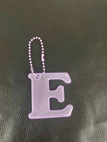 26pcs Reflective English Letter Pendant Series, Cycling Backpack Charm, Night Visible Keychain, Car Accessories, Women's, Wallet Charm - Multicolor - View 14