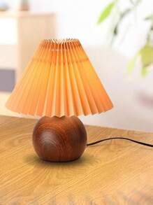 1 قطعة مصباح طاولة مطوي، مصباح سرير حديث مع ظل مصباح قهوة، إضاءة LED دافئة، مناسب لغرفة النوم والصالة ومكتب المنزل، ديكور الغرفة، ديكور المنزل