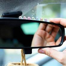 Sibba Cute Luminous Soot Sprites 49Pcs Automotive Interior Decoration Car Rearview Mirror Interior Accessories Colorful Soot Elven Cars Ornament Funny Dashboard Sticker For Car Home Office