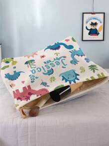 1 szt. Niestandardowa kosmetyczka z motywem dinozaura i imieniem, doskonały wybór do przechowywania kosmetyków podczas wyjścia, możliwość personalizacji według własnego, unikalnego projektu, odpowiednia dla dzieci i nastolatków, możliwość nadrukowania własnego imienia lub imion siostry i kolegów z klasy jako prezentu