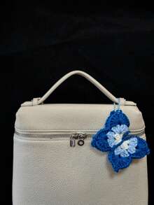 5/10PCS Crochet Butterfly Keychain – Women's Bag Charm, Stylish Handbag Accessory, Purely Handmade Bag Pendant, Backpack Decoration, Concert Support Trinket, A Lovely Gift For Girls And Mothers (Approximately 3.94 Inches)